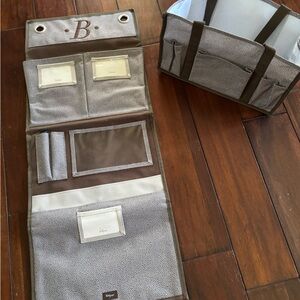 Brown and Cream Organizer Set